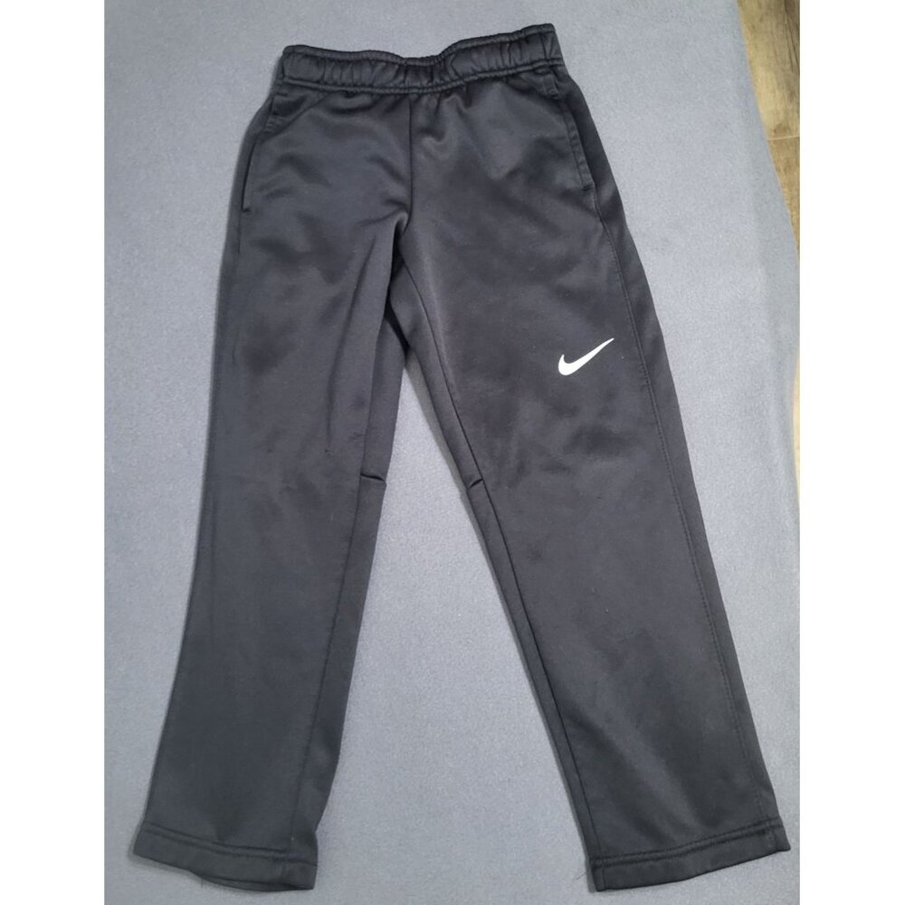 NIKE Boys SZ XS Therma-FIt Black Performance Track Pants Pull On Athletic - Picture 2 of 10